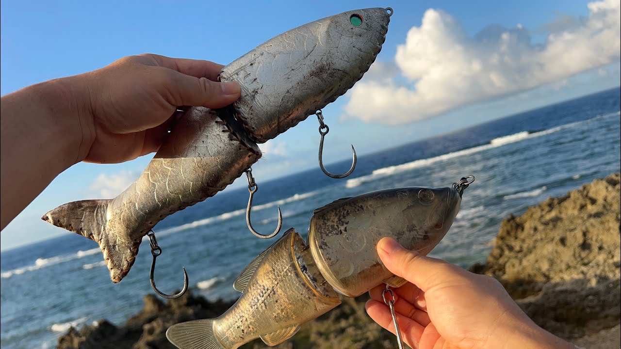 離島でジャイアントベイトを投げ続けたら魚の反応が凄い！！！