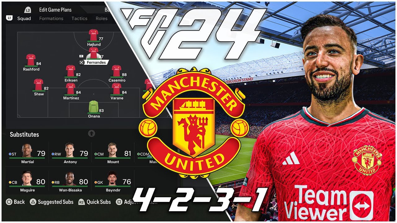 Replicate Manchester United's 4-2-3-1 Tactics | EA FC 24