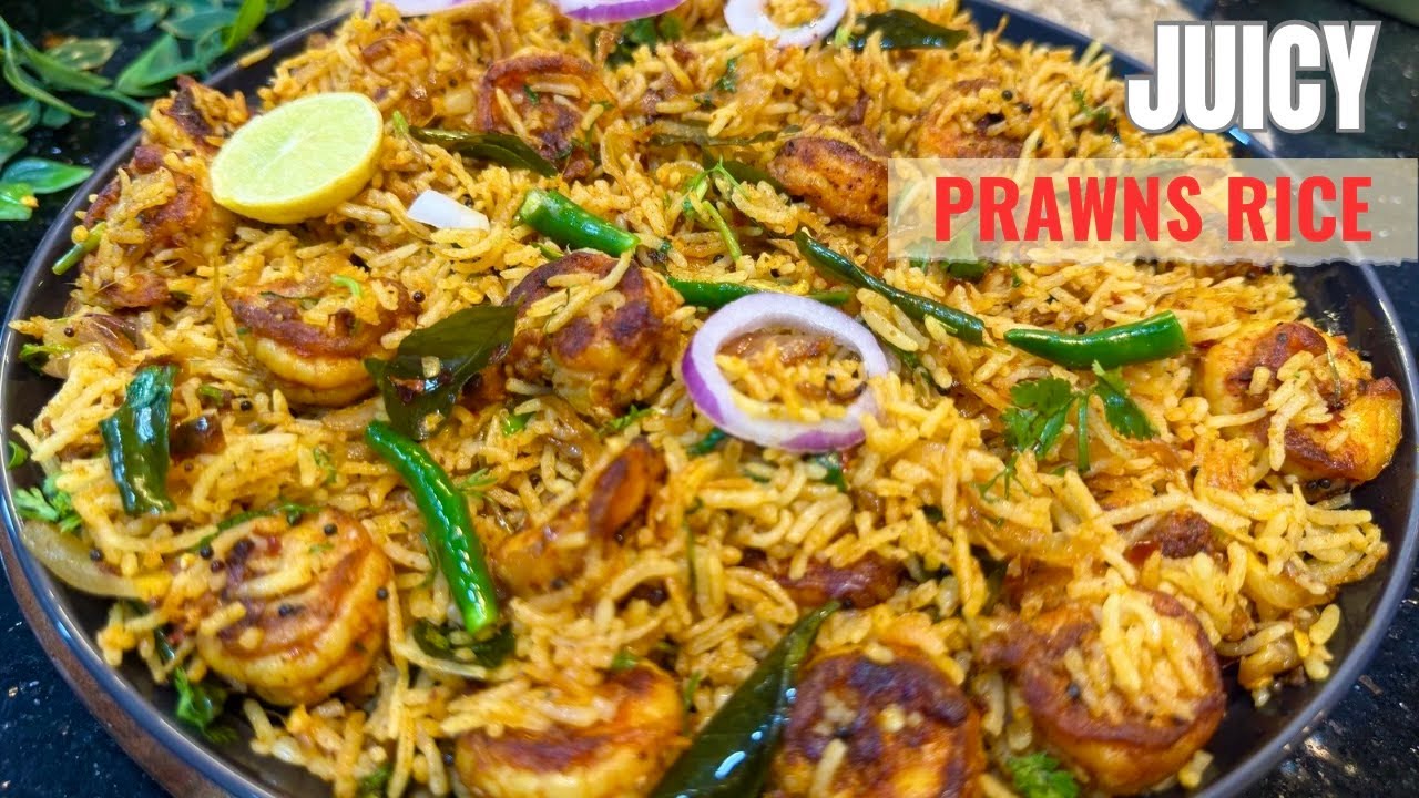 👉 Juicy Prawns Fried Rice 🍤 बिना सॉस | होटल जैसा स्वाद | Easy Prawns Rice Recipe 