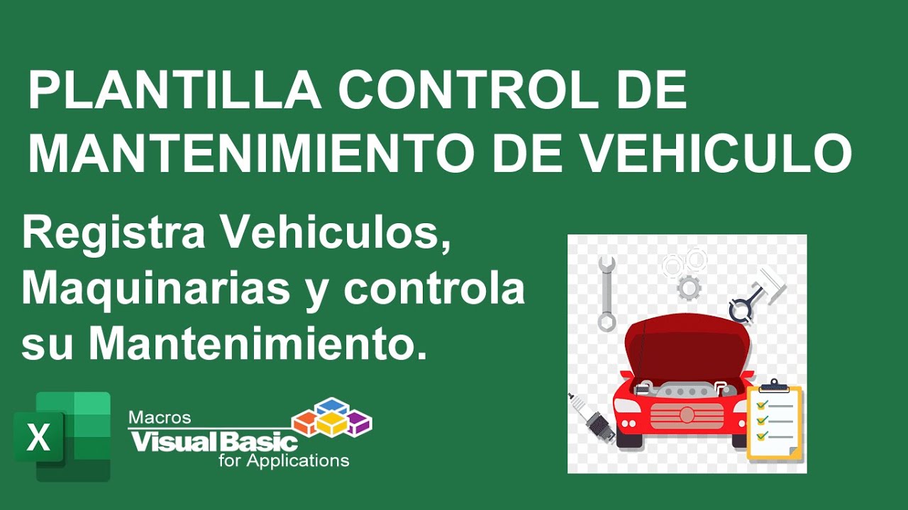 PLANTILLA CONTROL DE MANTENIMIENTO DE VEHICULO O MAQUINARIA
