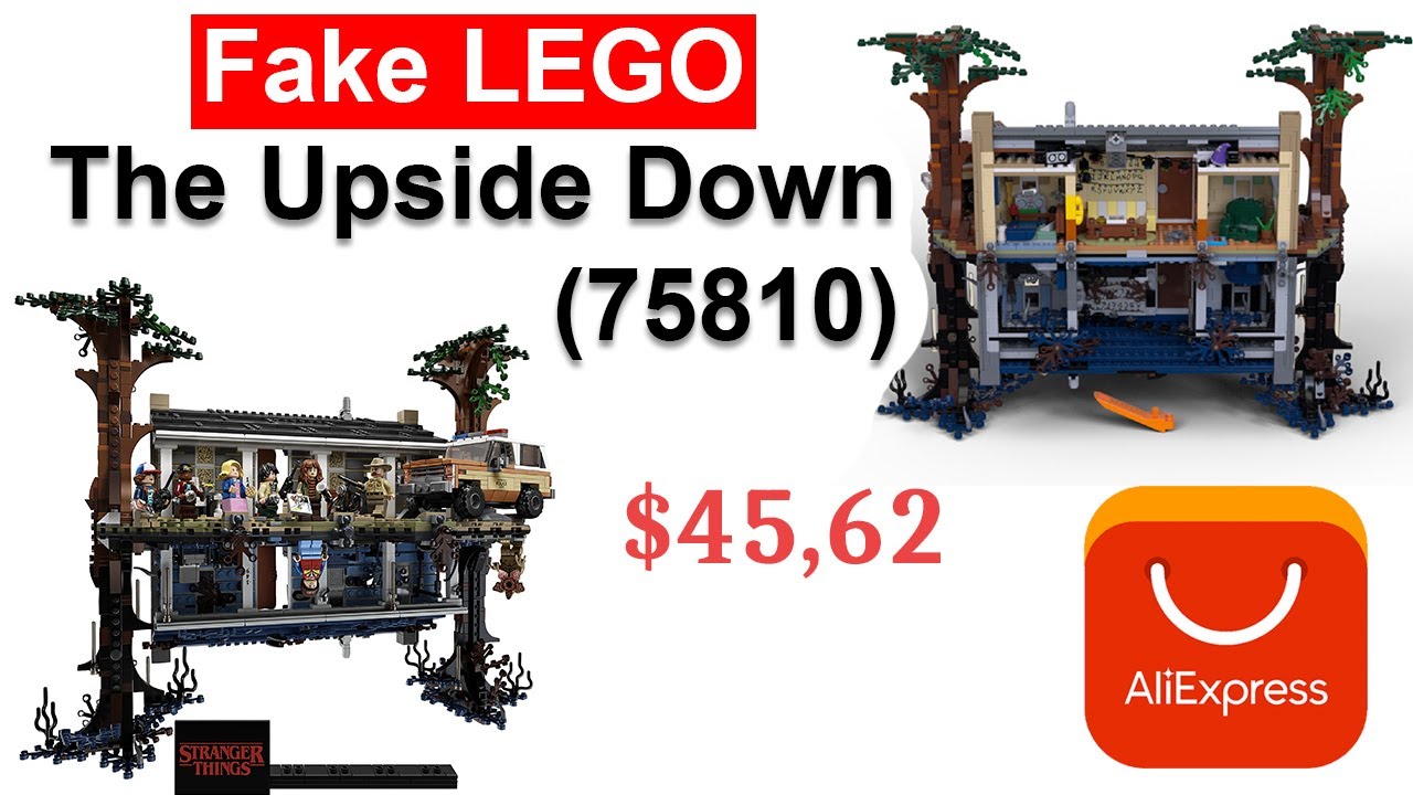 Fake LEGO Upside Down (Stranger Things)(75810) from Aliexpress