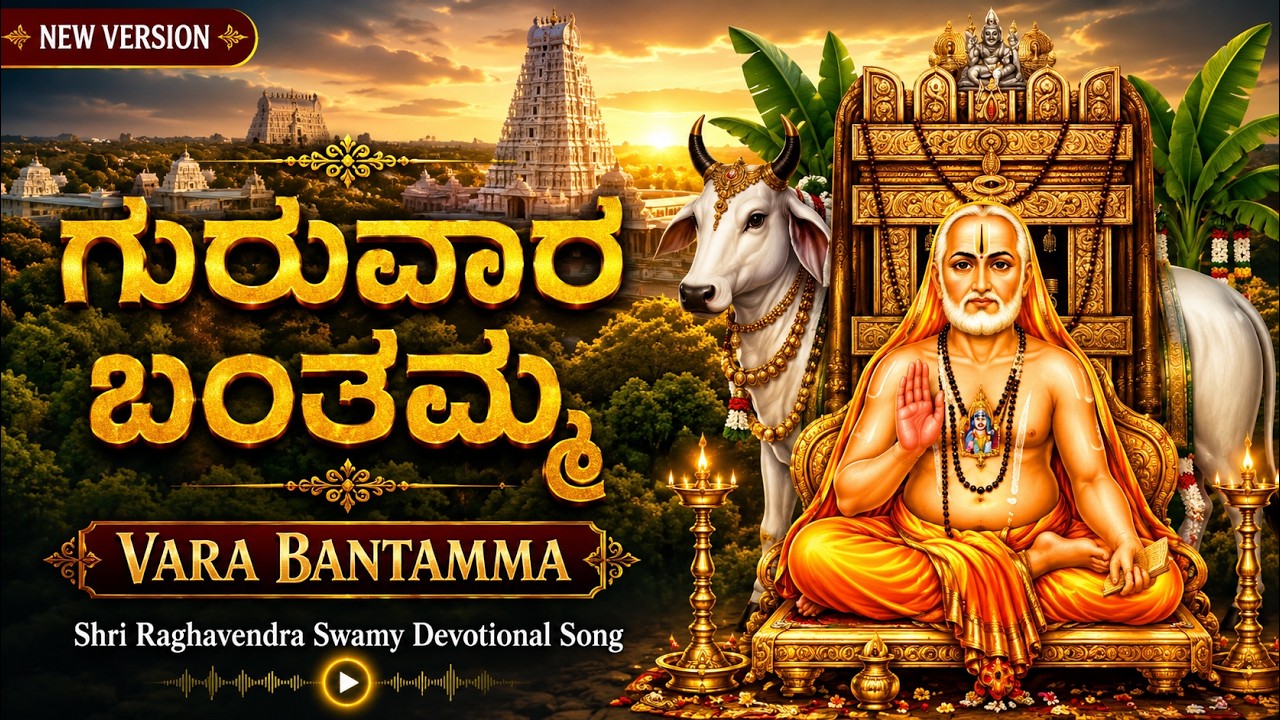 ಗುರುವಾರ ಬಂತಮ್ಮ ಗುರುರಾಯರ ನೆನೆಯಮ್ಮ | Guruvara Bantamma - Shri Raghavendra Swamy Devotional Song