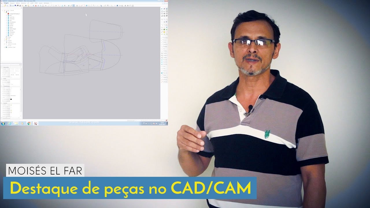 Moises El Far - Modelagem de Calcados: DESTAQUE DE PEÇAS NO CAD/CAM