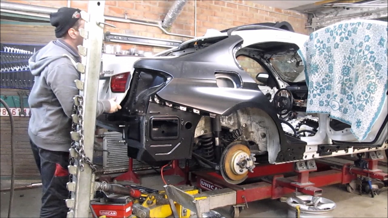 BMW 3.  Body repair. Ремонт кузова.