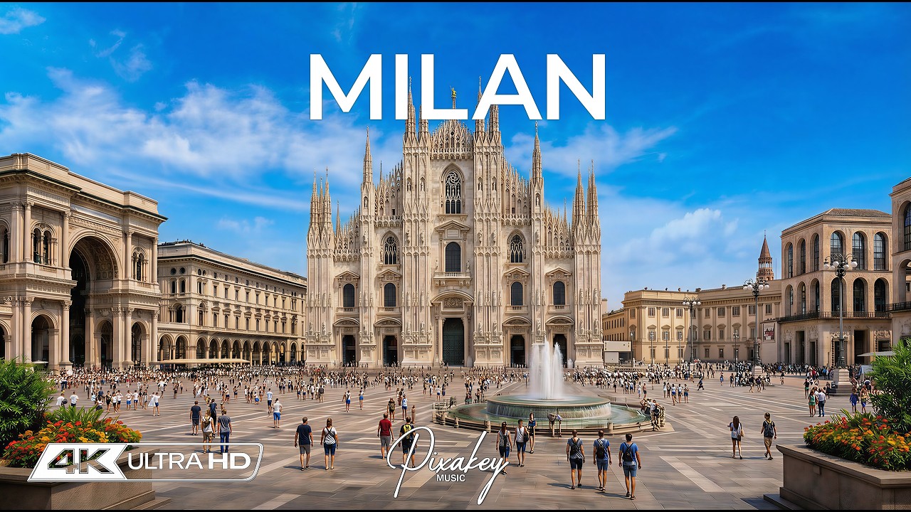 Mediterranean Elegance 4K • Milan Italy 🇮🇹 Calm Luxury & Urban Escape ✨