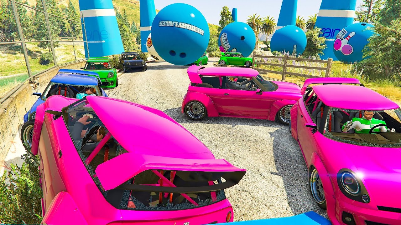 16-Player Air Germany Parkour Race - GTA V Online Funny Moments | JeromeACE