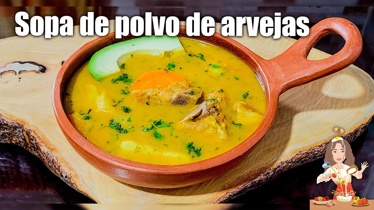 SOPA DE POLVO DE DE ARVEJAS🇪🇨‼️ Tradición Ecuatoriana