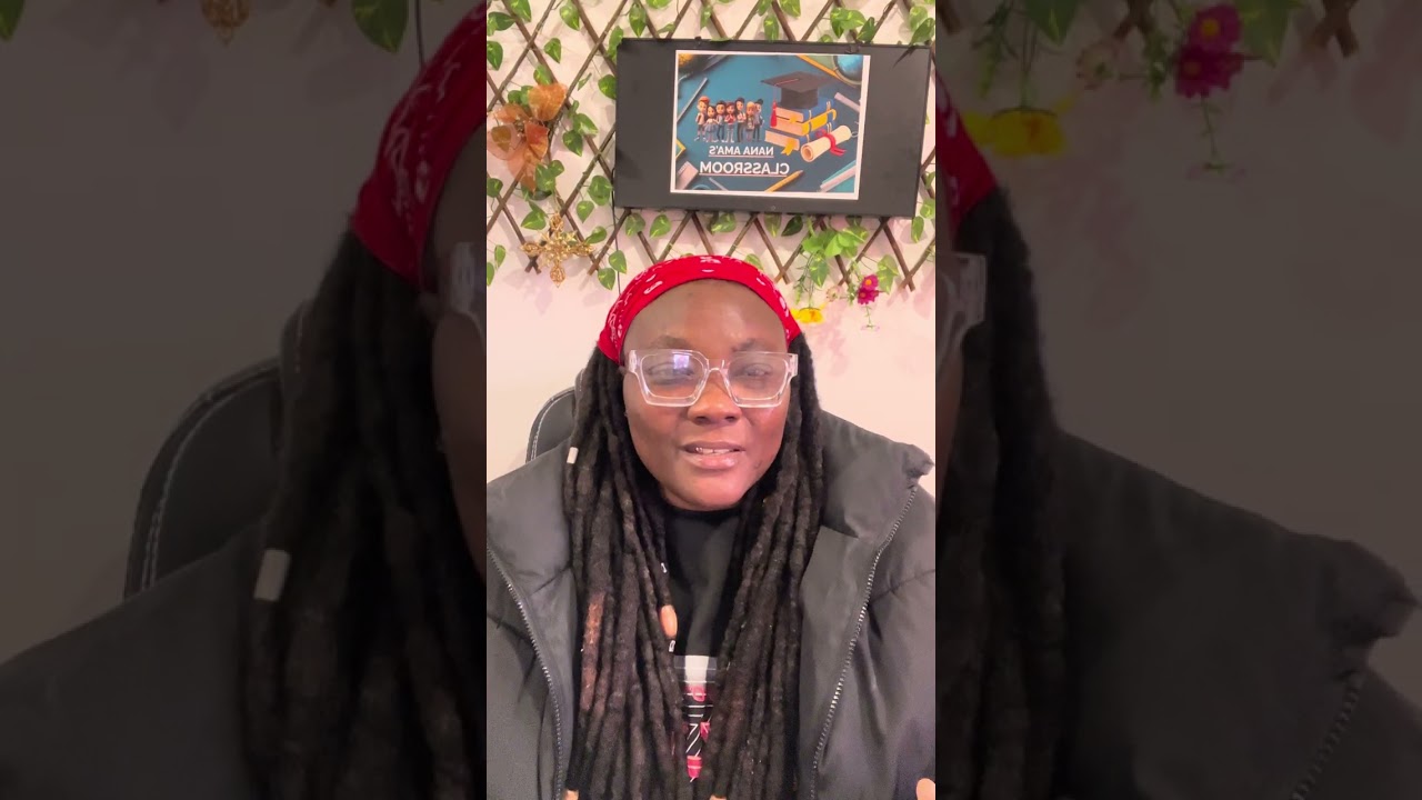Nana Ama’s classroom. ( writing and presenting skills)