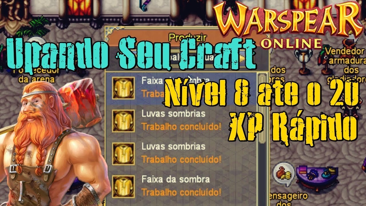 Warspear online - Como pegar Muito XP Nível 8 ate o 20 (Upar Rápido)