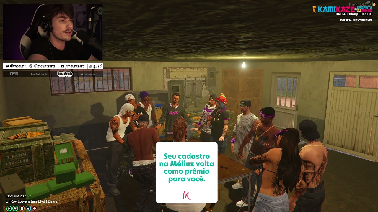 GTA RP KAMIKAZE BALLAS FALANDO QUE O PEDRO TA DIFERENTE KKK
