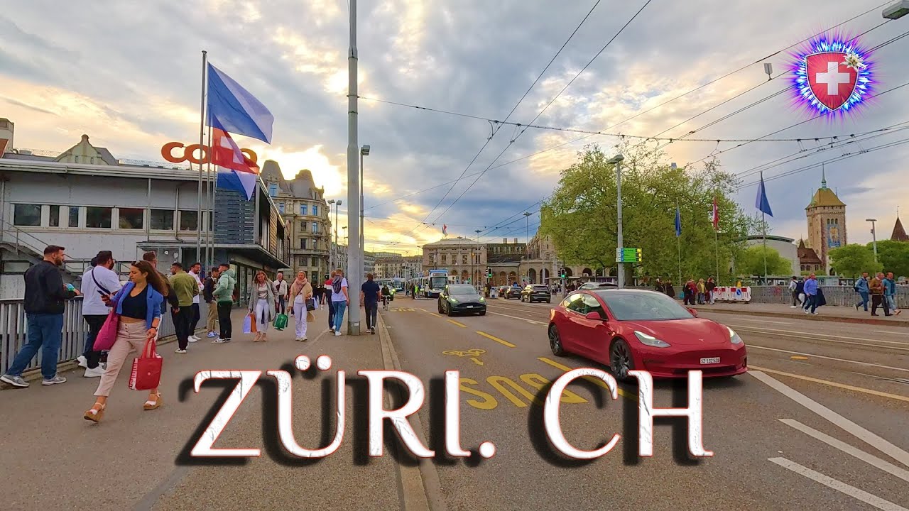 ZURICH SWITZERLAND ✨ 6 HOTELS near Main Station / Currently evening walk 4K