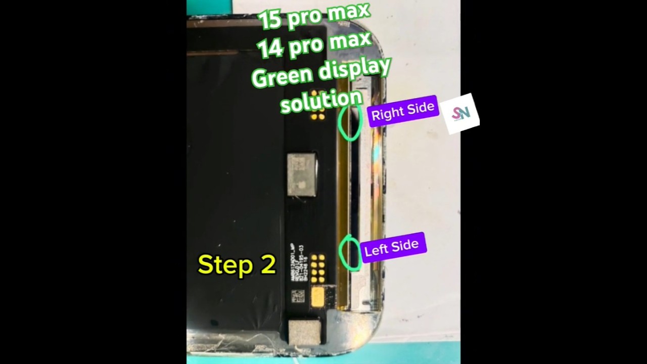 15 pro max/14 pro max green display solution #greenscreen #iphone #repair #iphonefix #tech