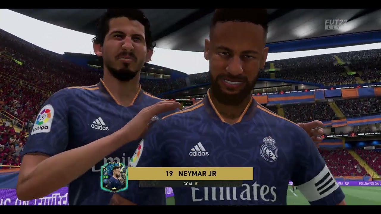 NEYMAR jr with the bicycle kick #shorts #fifa22