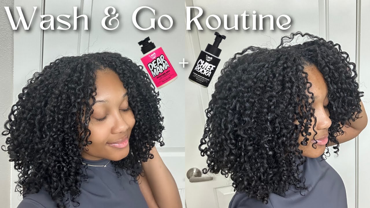 Spring Wash & Go Routine | The Doux Dear Mama Leave in + Chief Rocka Foaming Mousse
