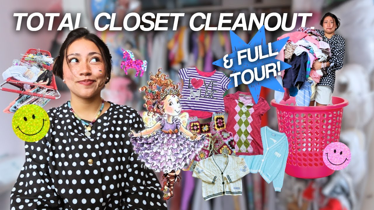 FASHIONISTA VS. their closet storage. TOTAL CLOSET TOUR + CLEANOUT! new personal style loading..