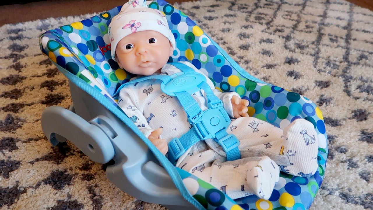 How to Make Silicone Baby Doll Look Realistic In Joovy Car Seat