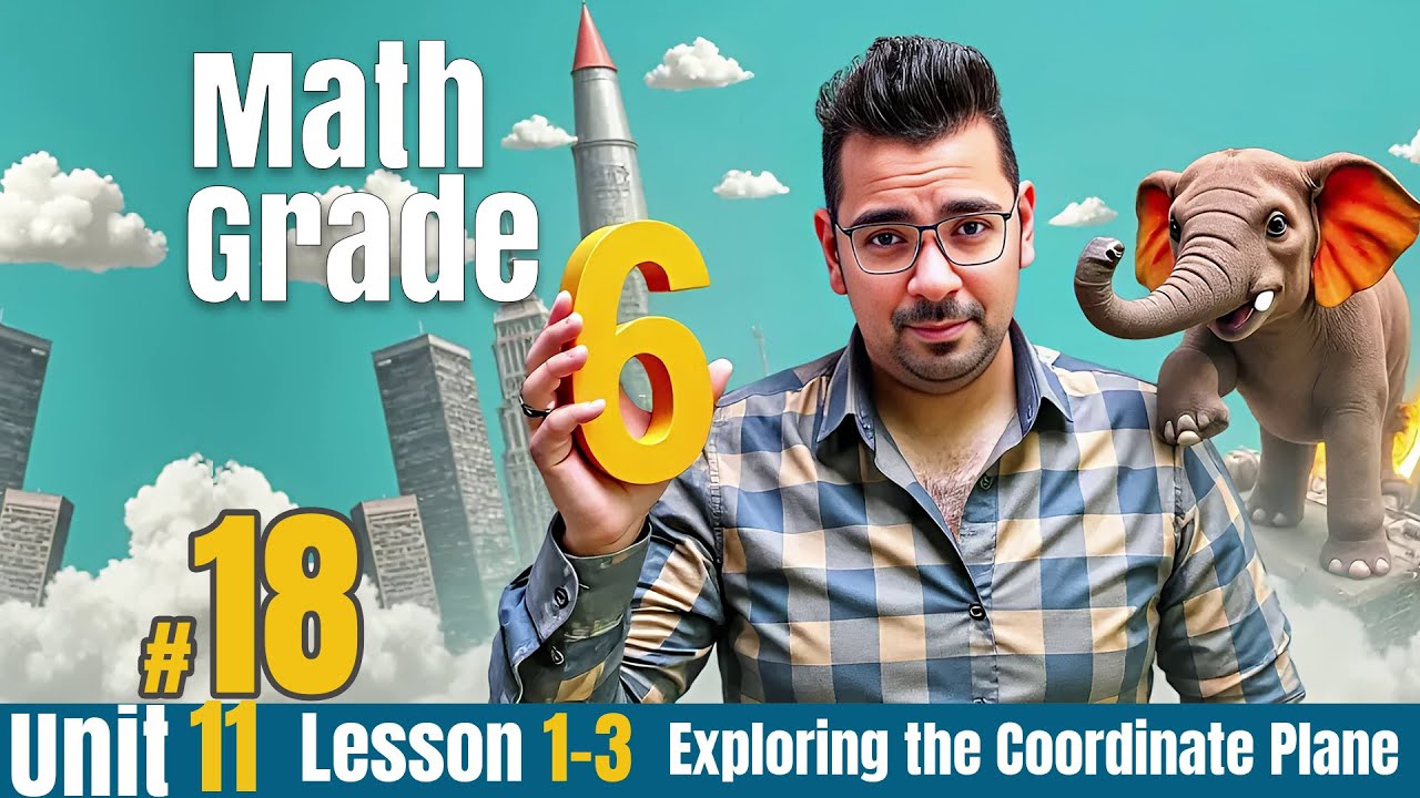 Math | grade 6 | Unit 11 | Lesson 1-3  | Exploring the Coordinate Plane#حل_المعاصر