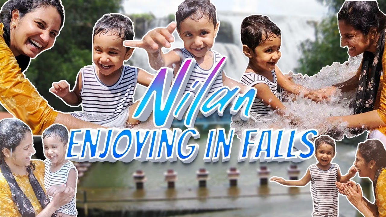 🥰 நிலனும் நீர்வீழ்ச்சியும் || Nilan seeing waterfalls for first time 😍 #vaishalipriya