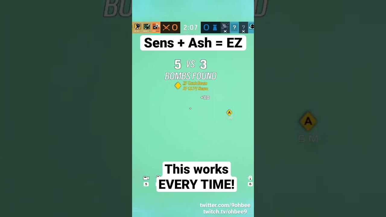 Use this R6 Strat for free wins!!! Ash + Sens!!! #rainbowsixsiege #r6 #tipsandtricks