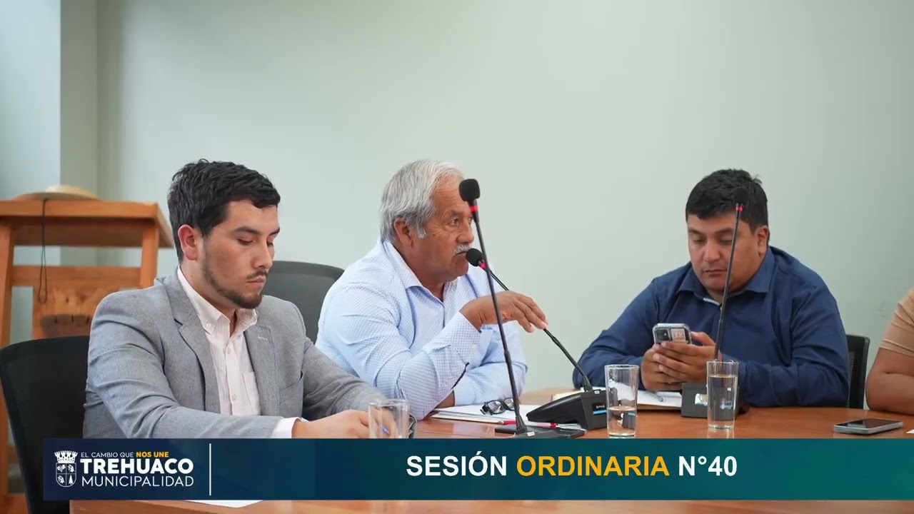 Concejo Municipal N°40, Lunes 05 de enero de 2026.