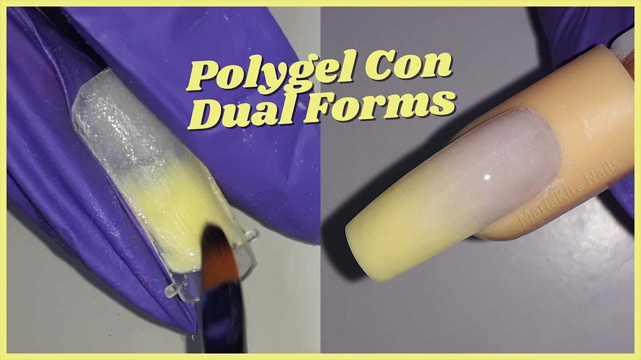 💅🏻 Como Hacer Uñas De POLYGEL Con DUAL SYSTEM FORMS / Babyboomer Facil 💅🏻