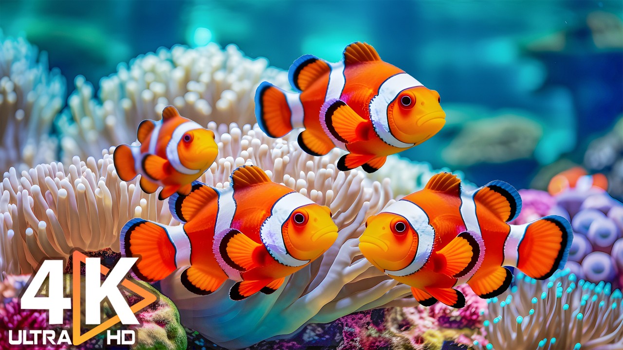 The Best 4K Aquarium - Dive Into The Mesmerizing Underwater Realm, Sea Jellyfish, Coral Reefs #17