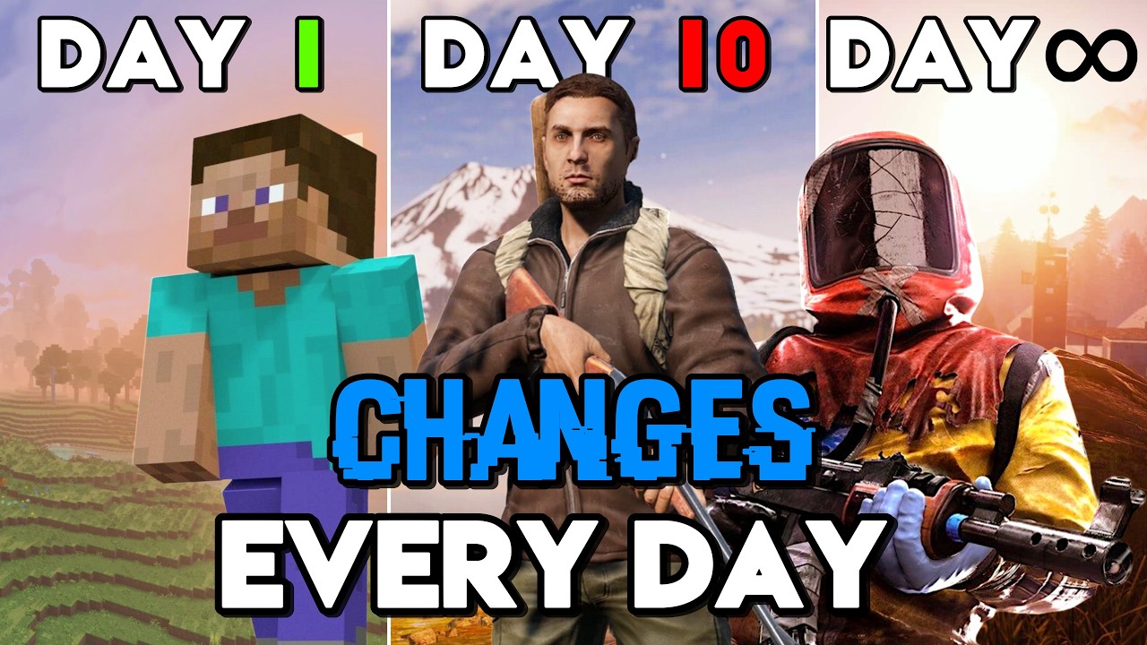 I Survived Changing Survival Games Every DAY... Here's What Happened