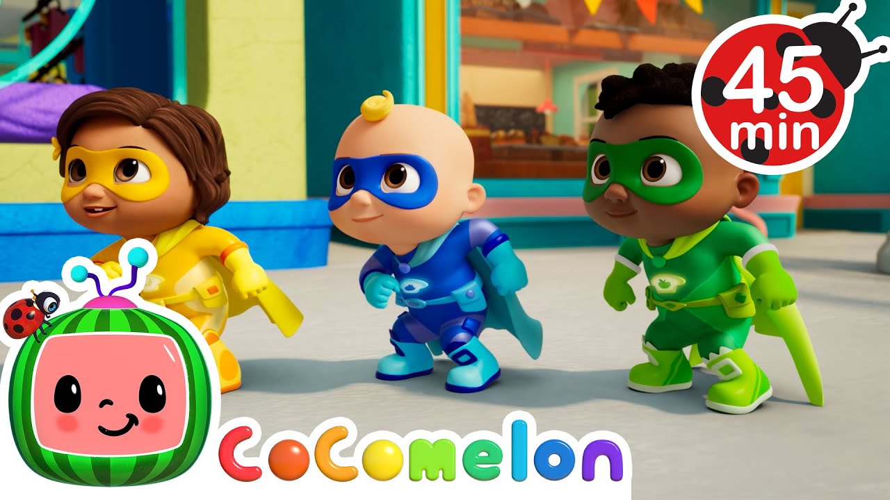 🎶JJ and Cody's Super Powered Songs!🦸‍♂️ | CoComelon | Learn Languages with Kids Songs and Stories