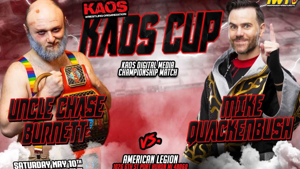 Uncle Chase vs Mike Quackenbush #indiewrestling #wrestling #kaos #prowrestling