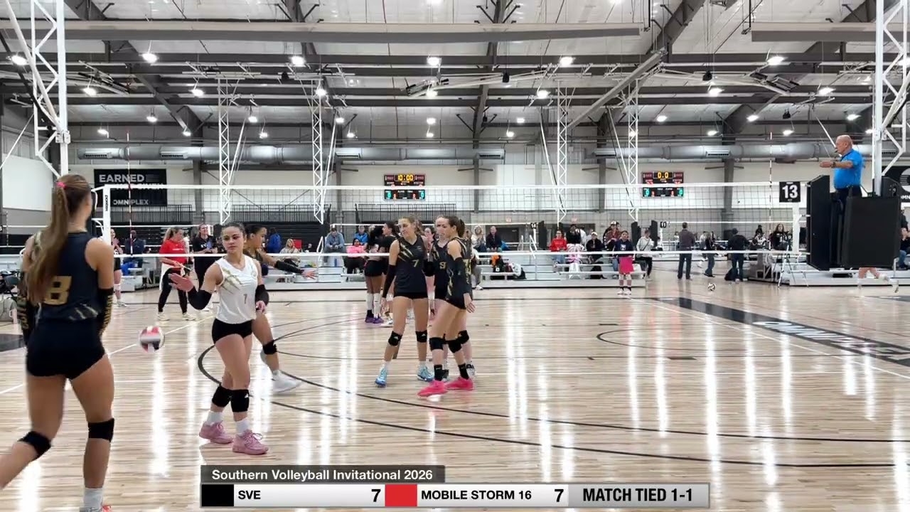 Southern Volleyball Invitational 2026- SVE vs MOBILE STORM 16- Set 3