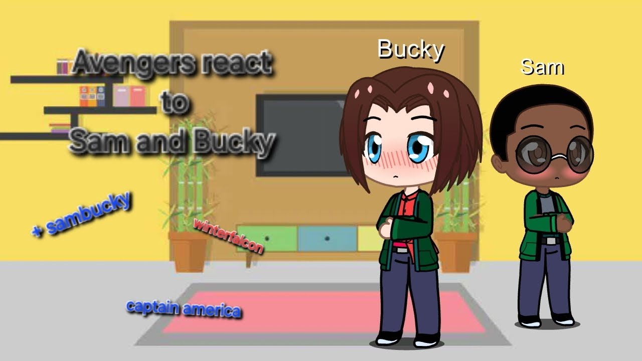 Avengers react to Sam and Bucky /sambucky/winterfalcon/bucky barnes/sam wilson/marvel react/ gacha/