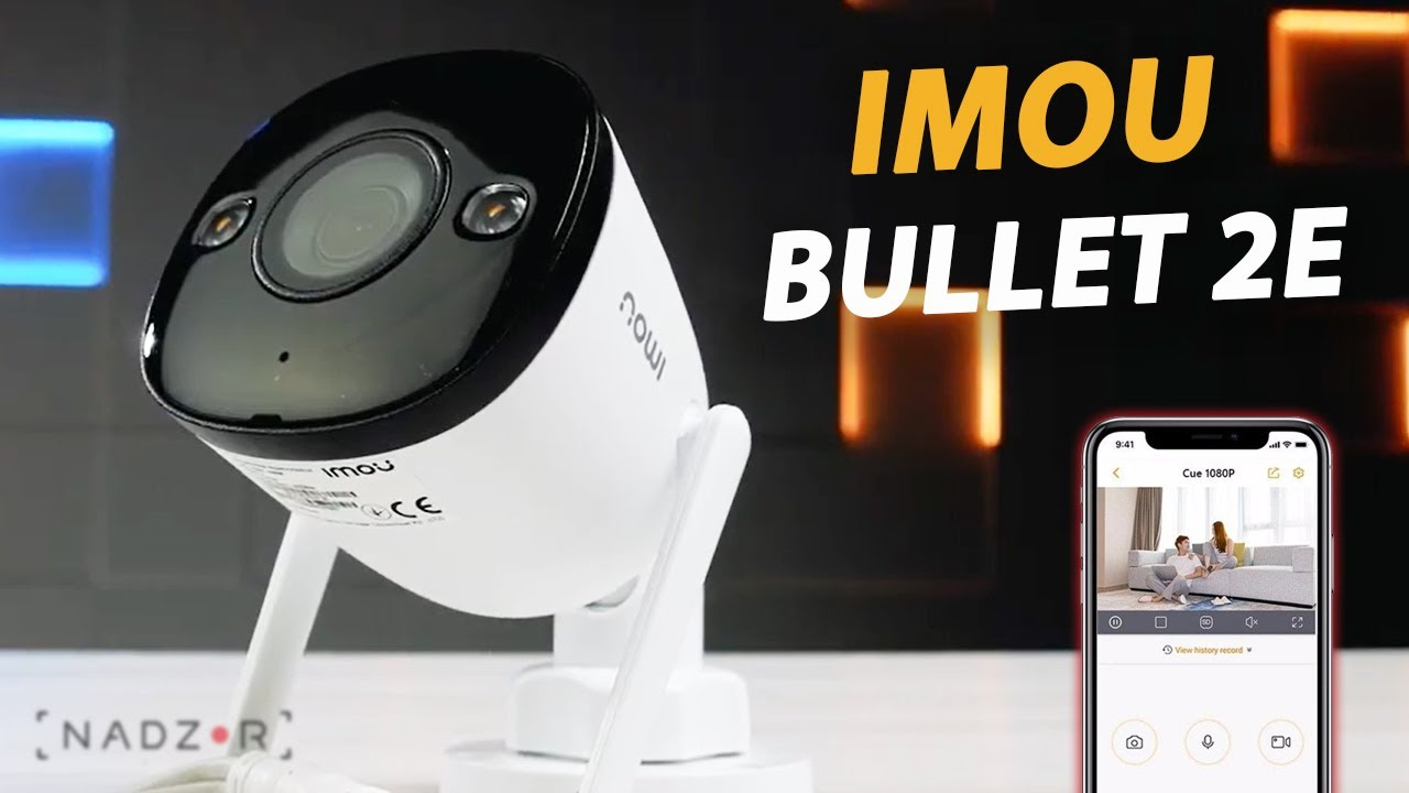 Вулична Wi-Fi Камера відеоспостереження з прожектором Imou Bullet 2E на 3MP - огляд від nadzor.ua