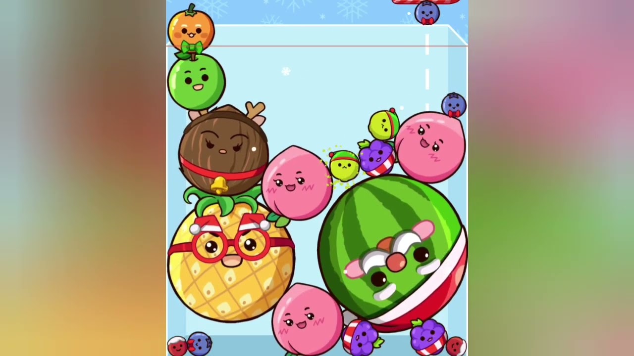 Watermelon Drop Merge 🍉 Mobile Gameplay #fruitmerge #fruitgame #fruitgames
