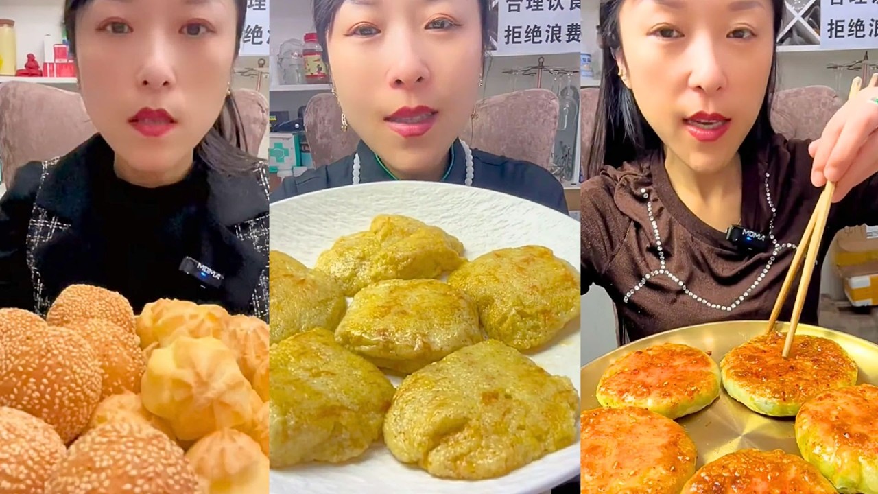Sesame Balls, Soup Dumplings, and Pan-Fried Buns Mukbang