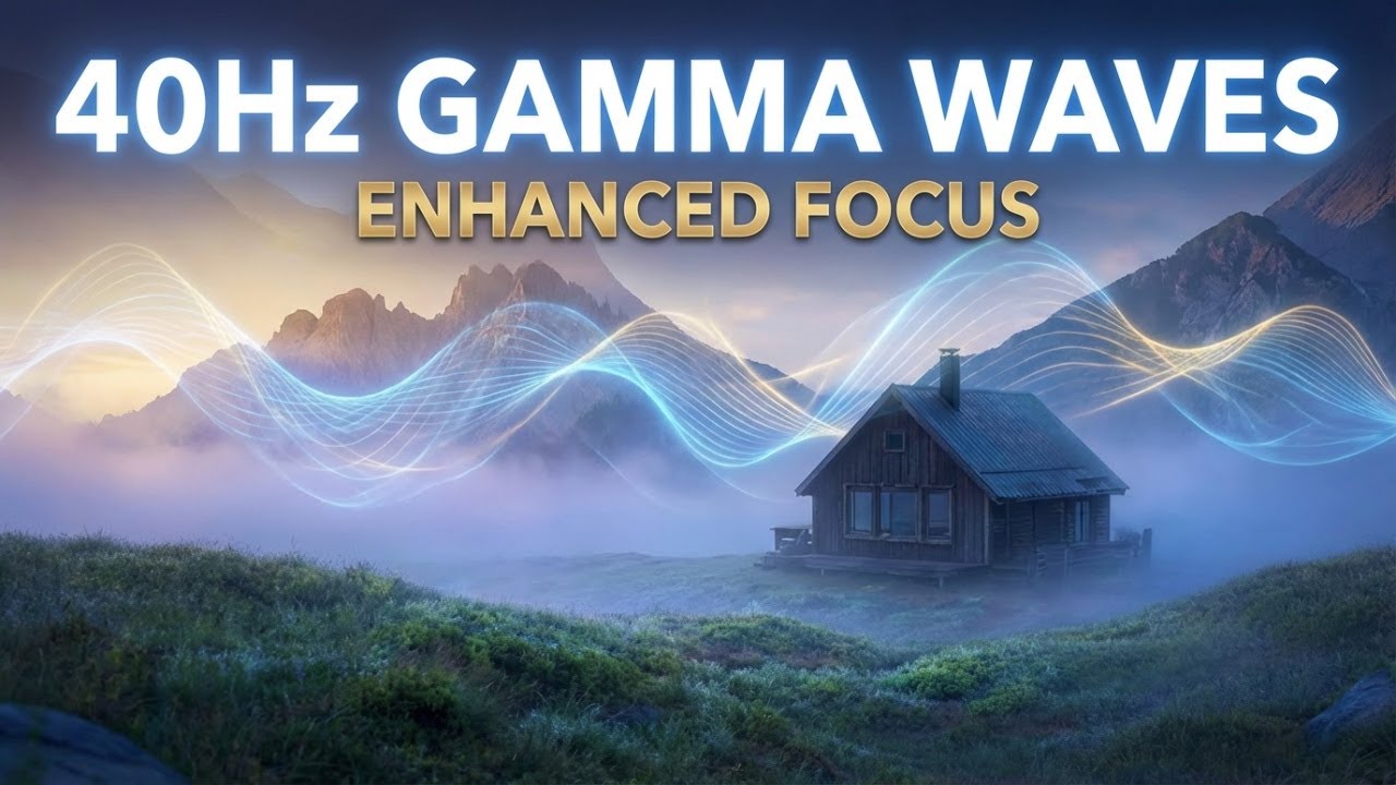40 Hz Gamma Waves for Deep Focus & Flow State | 3h