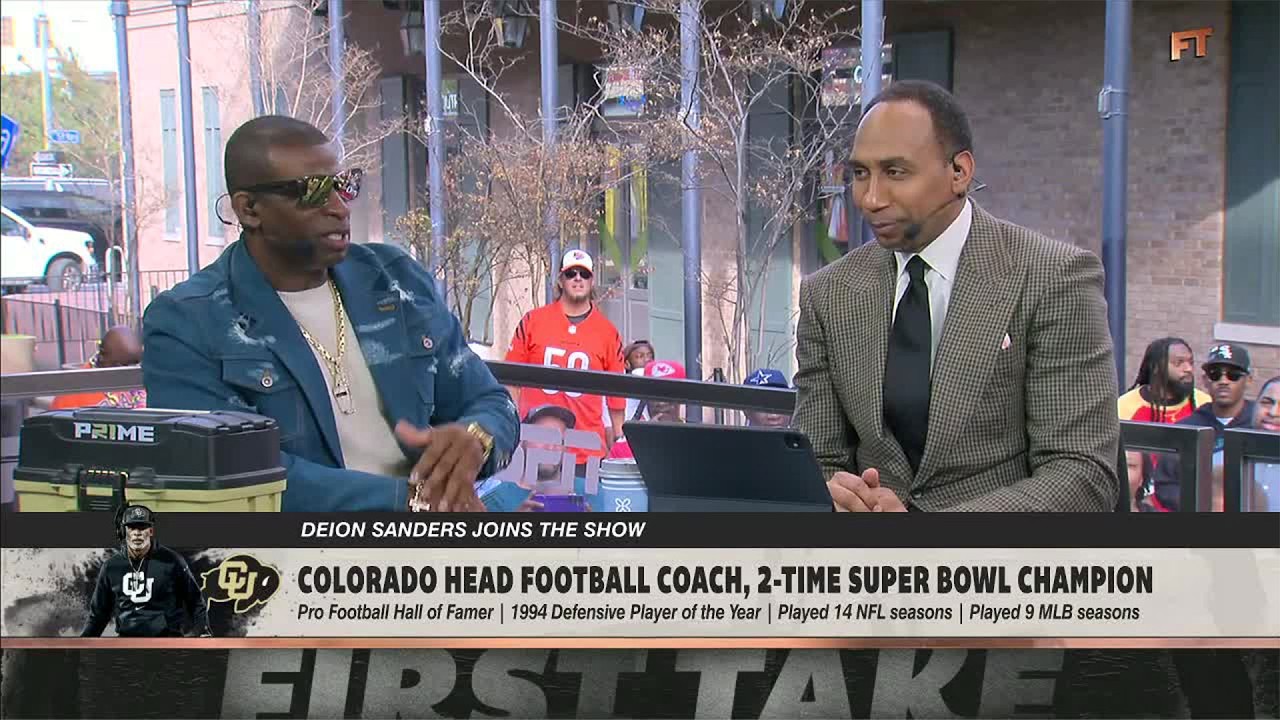 Deion Sanders joins First Take! 👏 His case for Shedeur to the TOP QB, talks w/ the Cowboys & MORE