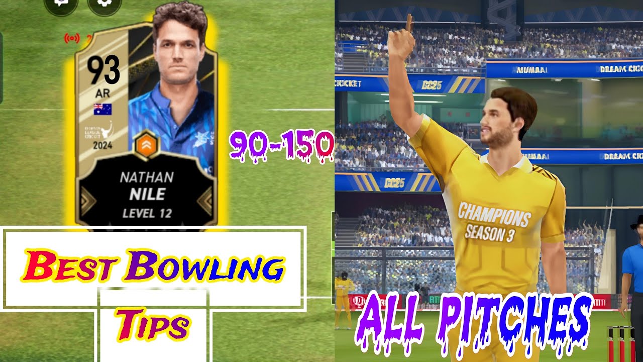 Nathan Nile bowling tips in Dream Cricket 2025