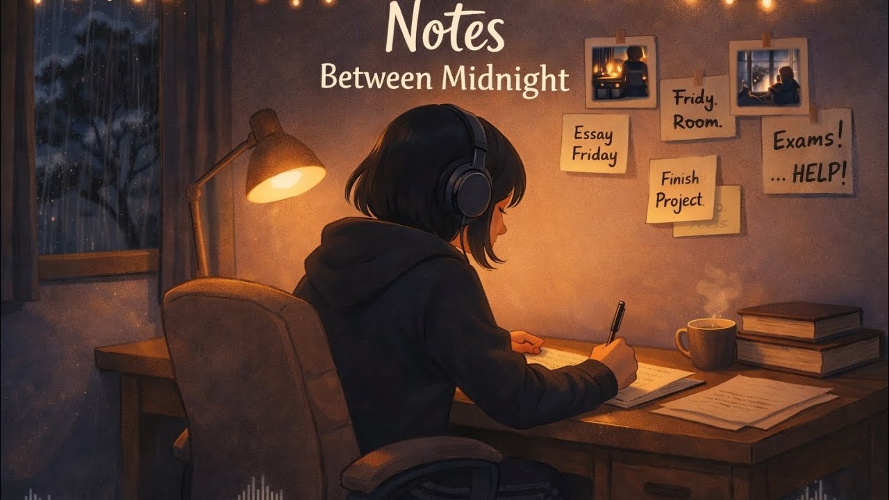 Notes Between Midnight (Lofi Study Chill) - Lyfza