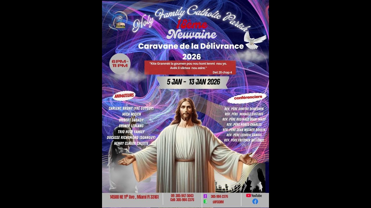 Caravane 2026 - Tèm: Kite Granmèt la goumen pou nou kont lenmi nou yo Avek li viktwa nou asire/ Jr 5
