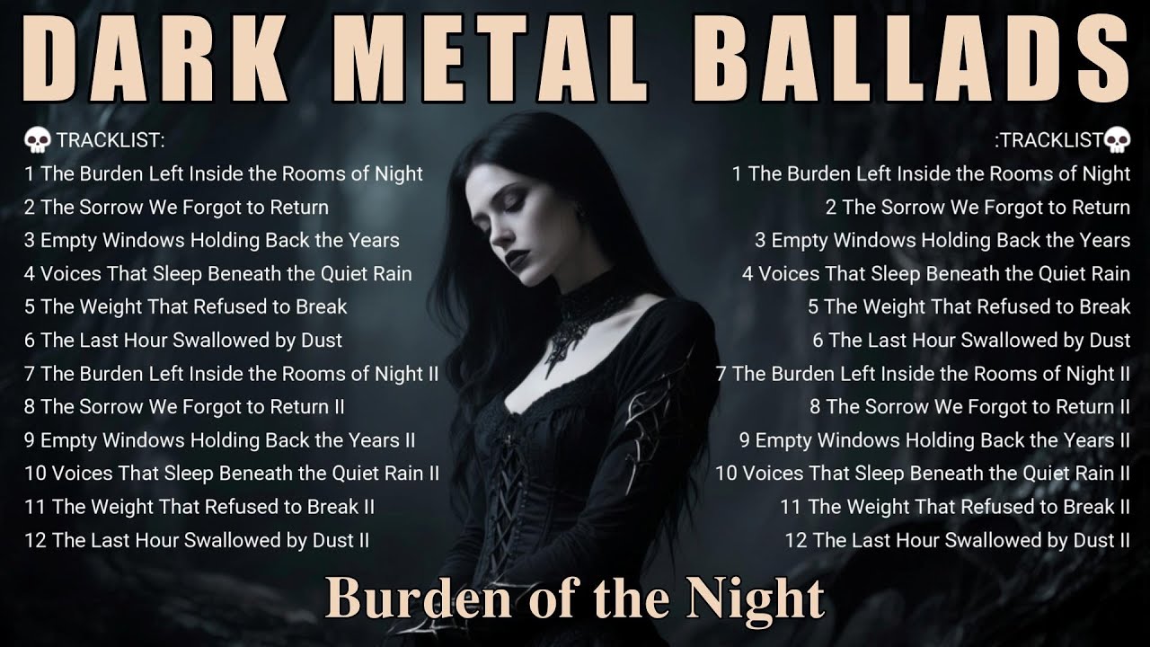🎧 Dark Metal Ballads – Burden of the Night Rooms | Gothic Doom & Inner Descent
