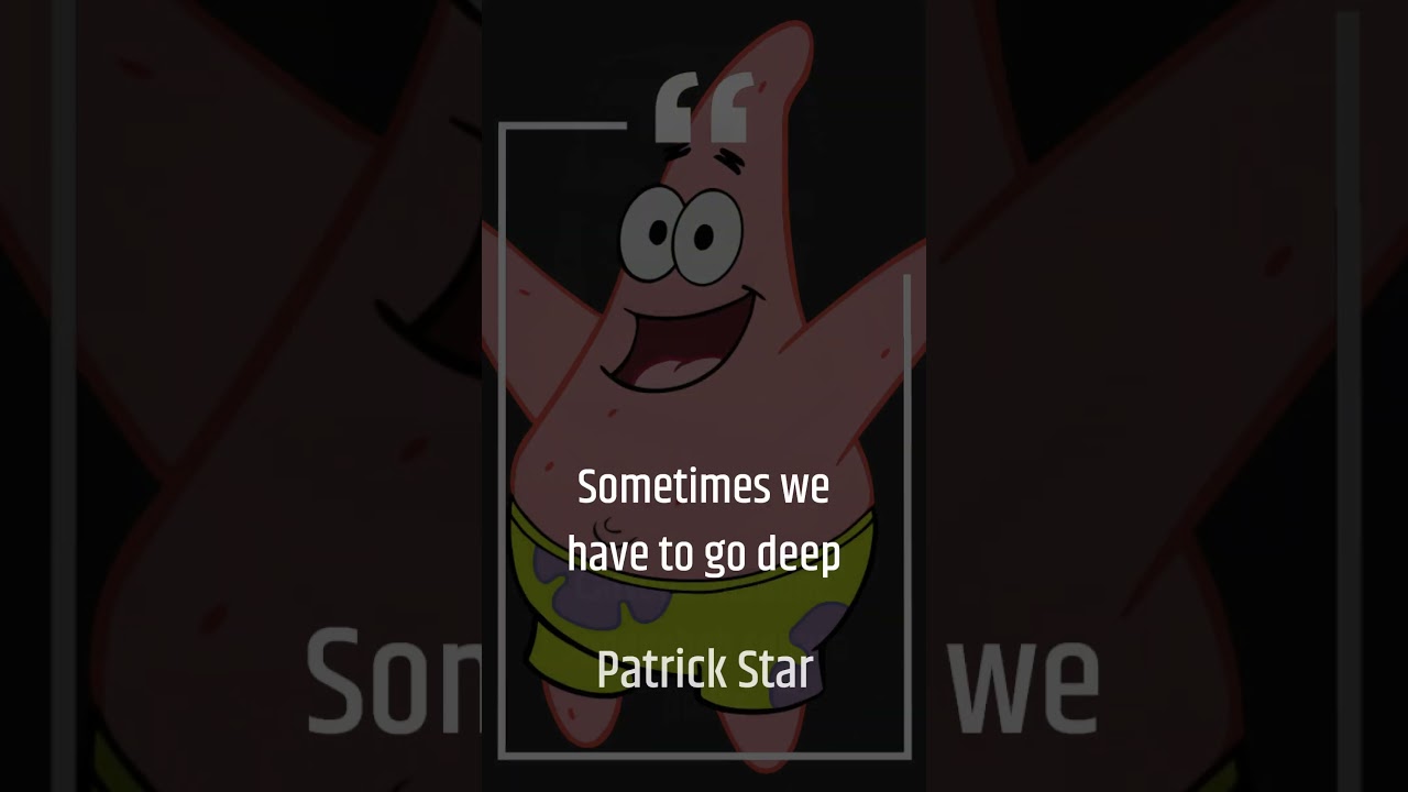 cartoon wisdom: spongebob squarepants