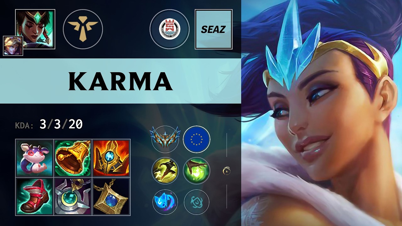 (EINS seaz) Karma Support vs Bard (SK Mikyx) - EUW Challenger Patch 26.16