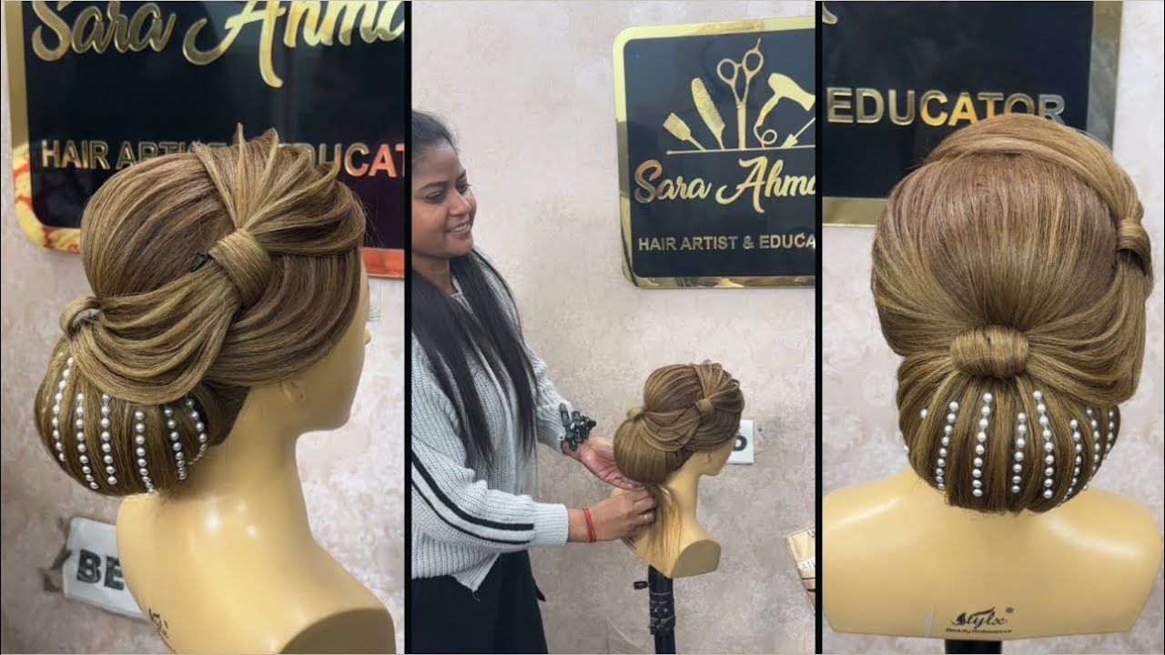 Latest advance bun hairstyle tutorial 
