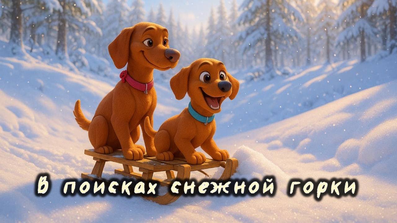 Мультик про поиски снежной горки