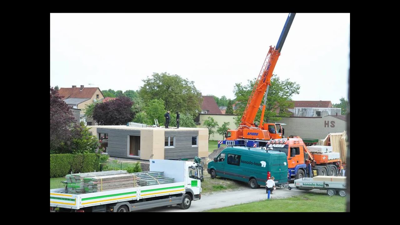 Richten eines kanada-hauses