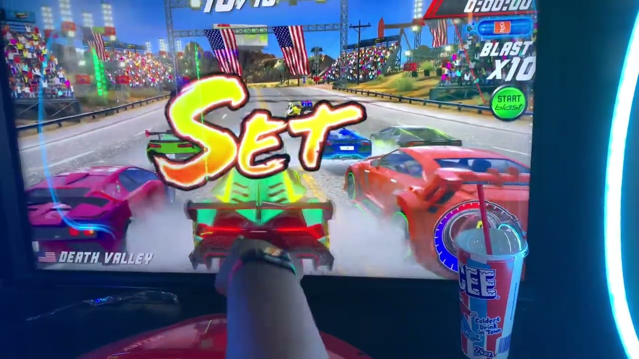 Cruis’n Blasts Arcade | Death Valley First Place Race Win