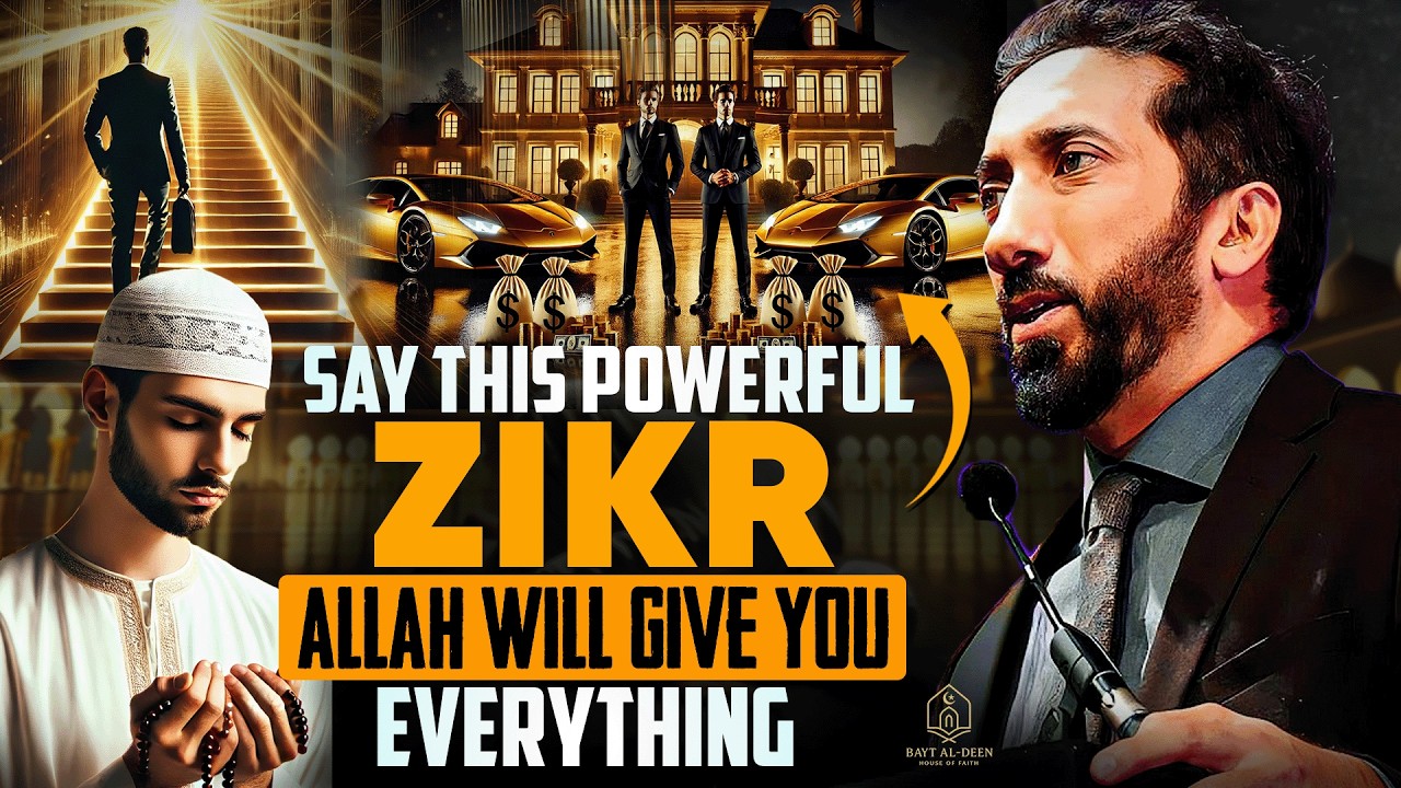 THIS BEAUTIFUL ZIKR WILL HELP YOU GET JOB, MONEY & PEACE OF MIND! | NOUMAN ALI KHAN
