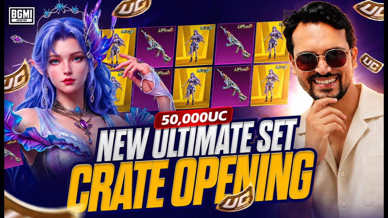 😎50K UC CRATE OPENING | SWAGAT NAHI KAROGE HAMARA !! | BGMI LIVE🔴