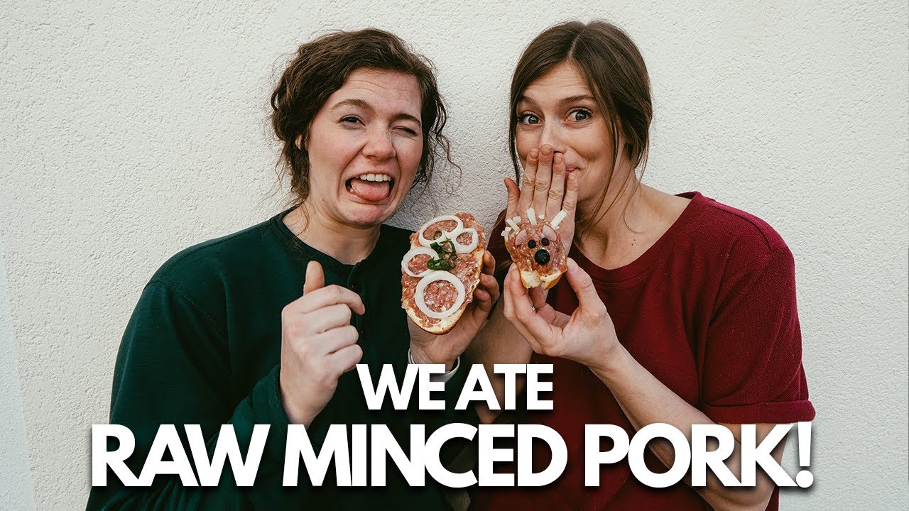 American Sister Tries Mettbr&ouml;tchen(RAW MINCED PORK😳) + the Famous D&ouml;ner!!