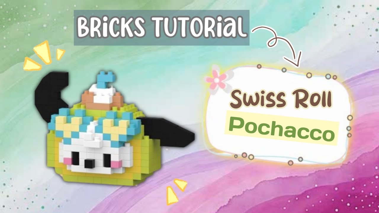 HOW TO BUILD POCHACCO SWISS ROLL BRICKS | Tutorial lego bricks swiss roll 7194